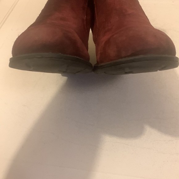 Born Concepts Women's Burgundy Suede Ankle Boots Size 9.5M Boho Bohemian Casual - Picture 11 of 15